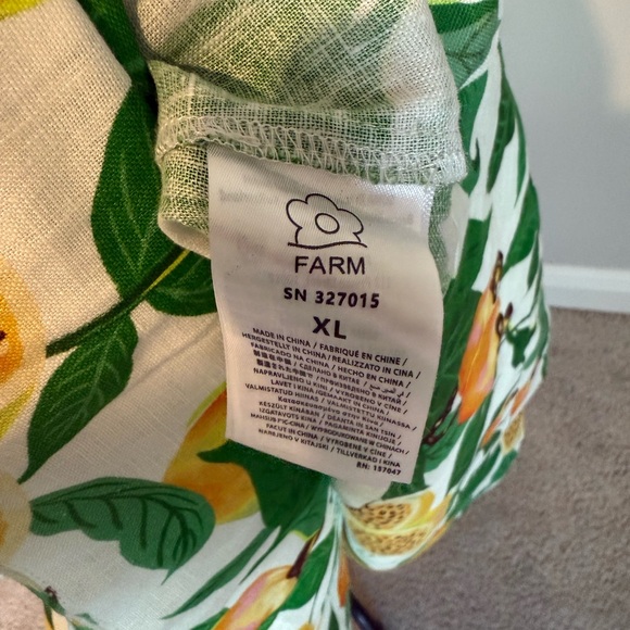 Farm Rio Papaya Salad Scarf Sleeveless Maxi Dress size XL ** MSRP $298 ** - Picture 7 of 7